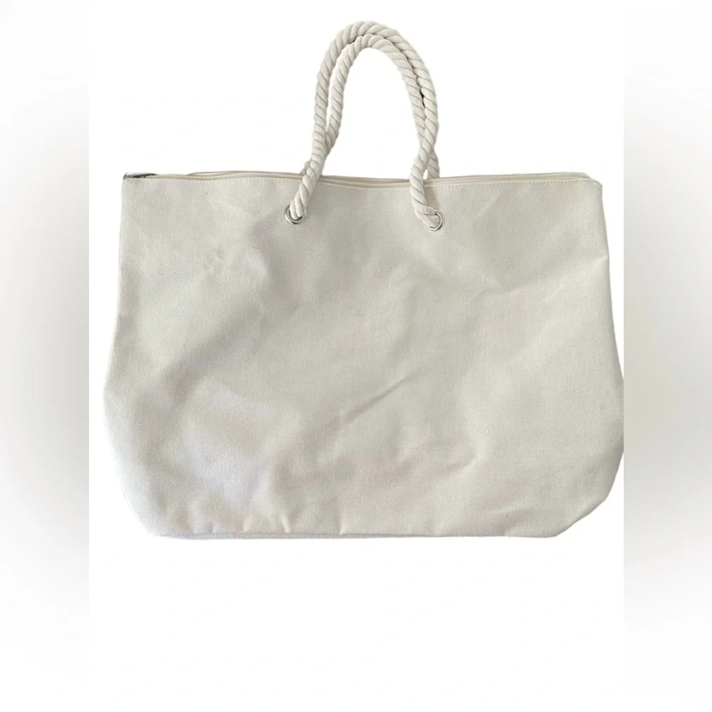 Unknown Brand BABES Canvas Tote NWOT - Picture 3 of 4